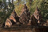 Banteay Srei temple - towers of the central group 